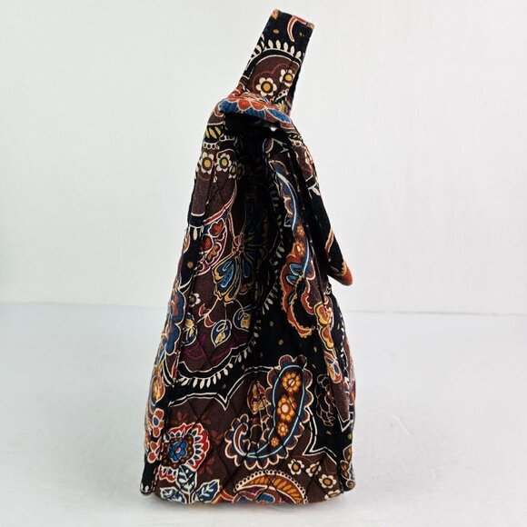 Vera Bradley Out To Lunch Bag Kensington (Retired) Brown Paisley Floral - Picture 4 of 12